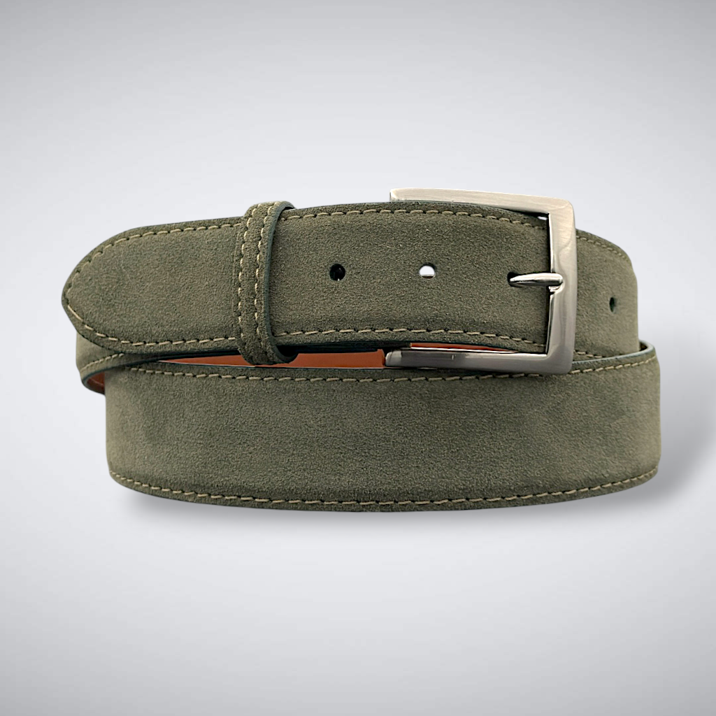 Calf Belt —  Olive | Suede