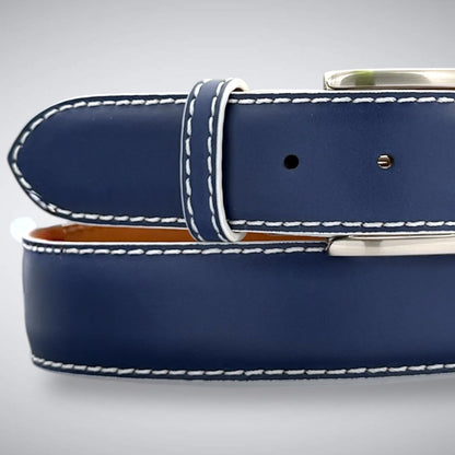 Ready To Ship Italian Calf Belt: Pebble Edge (1.5 Width)
