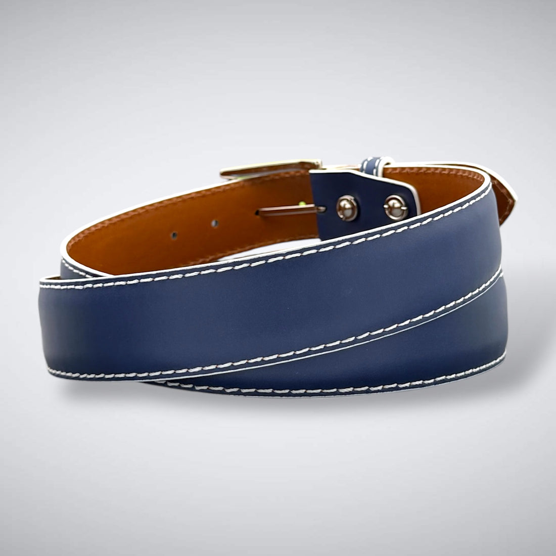 Ready To Ship Italian Calf Belt: Pebble Edge (1.5 Width)