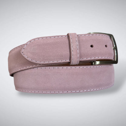 Ready To Ship Italian Calf Suede Belt: Merion Shade (1.5 Width)