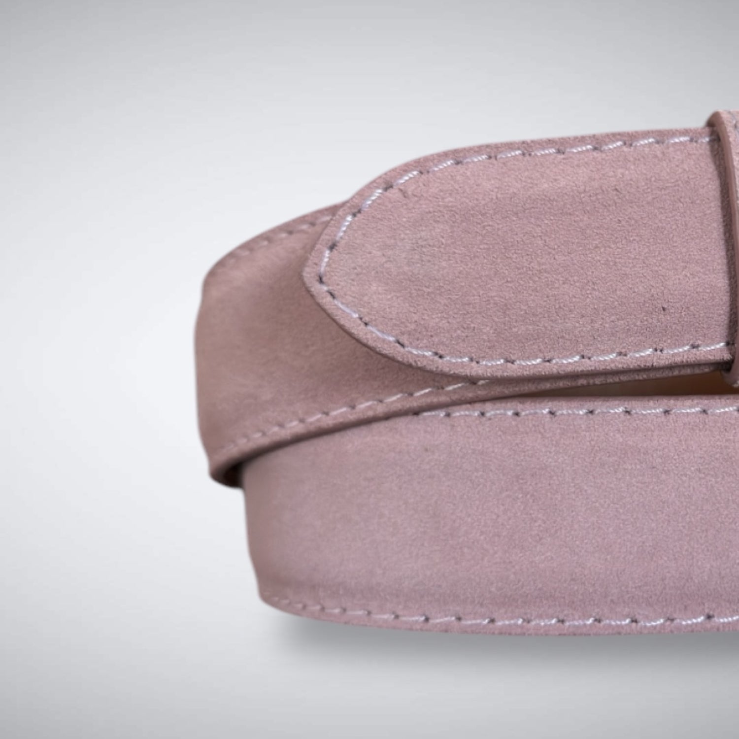 Ready To Ship Italian Calf Suede Belt: Merion Shade (1.5 Width)