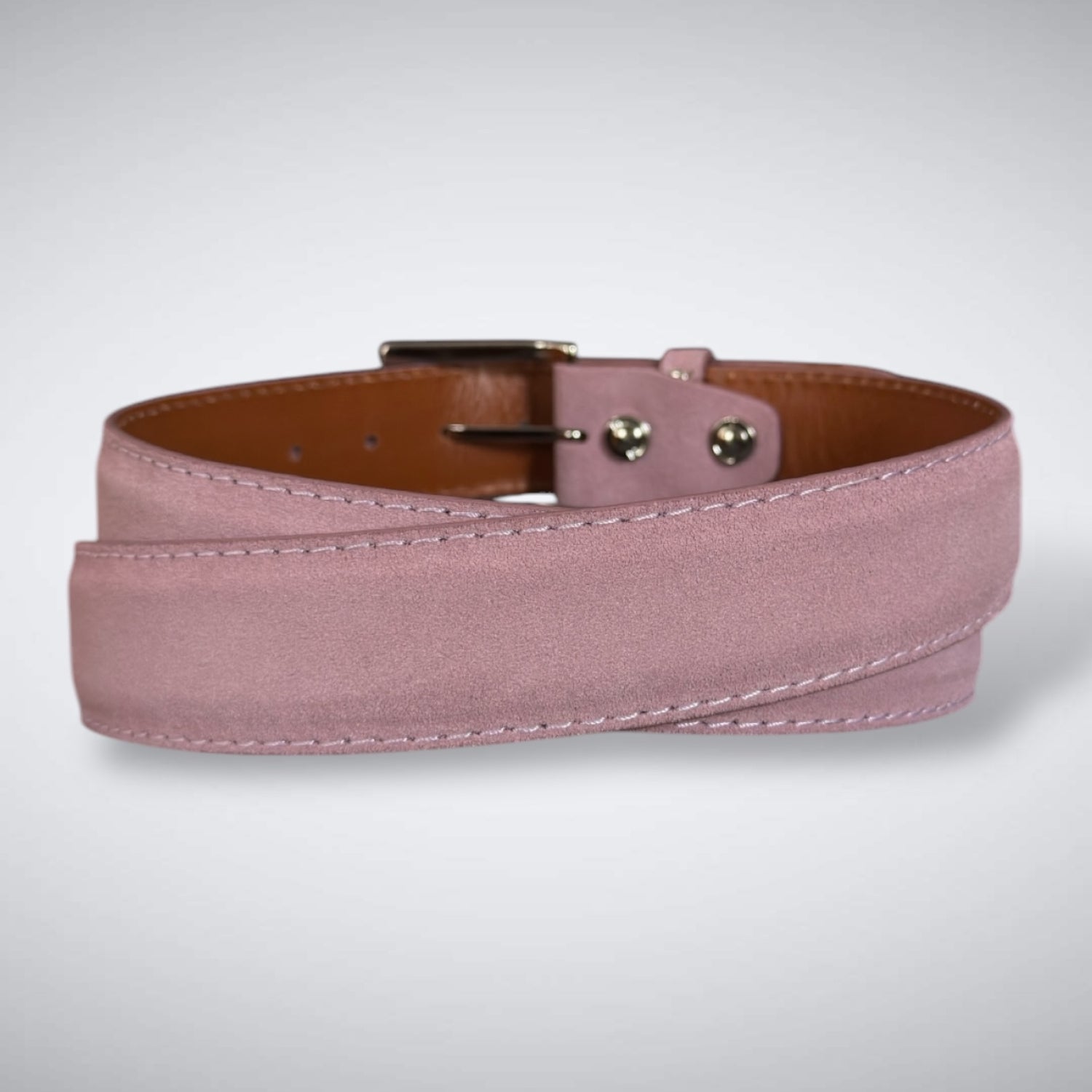 Ready To Ship Italian Calf Suede Belt: Merion Shade (1.5 Width)