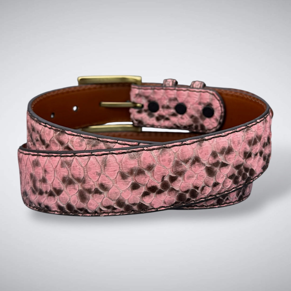 Python Belt: Marked Python Pink