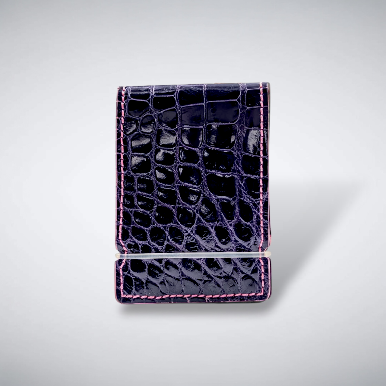 The Regent Cash Cover — Royal Purple Glazed Alligator