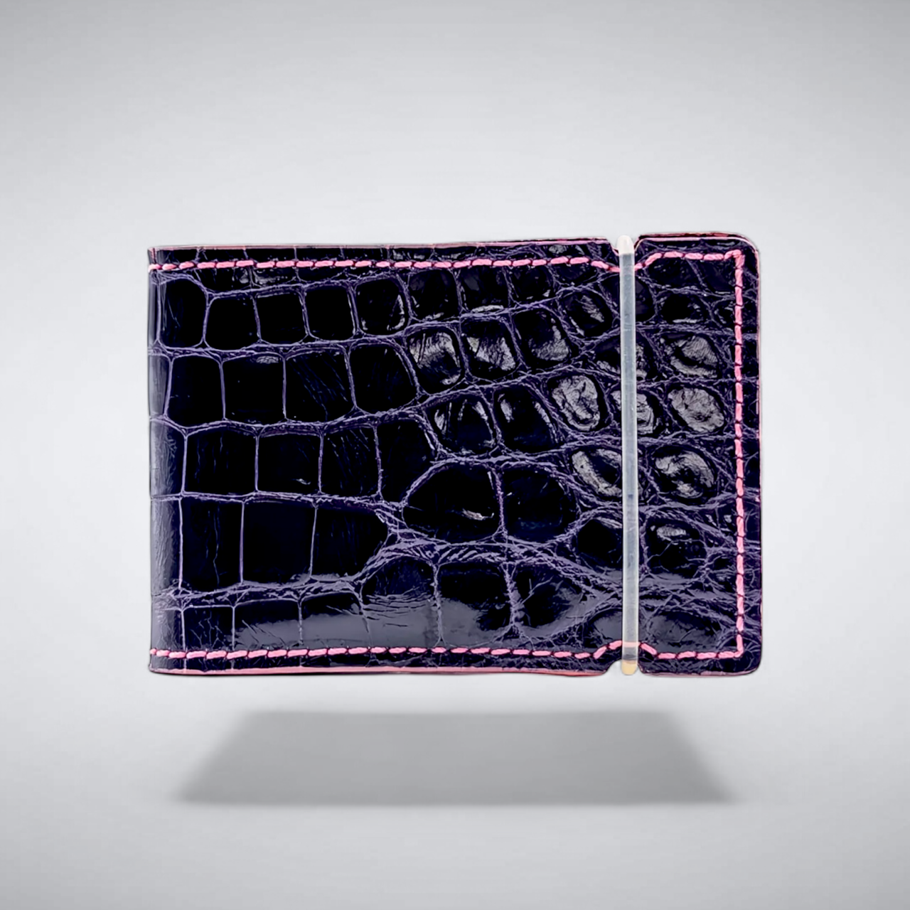 The Regent Cash Cover — Royal Purple Glazed Alligator
