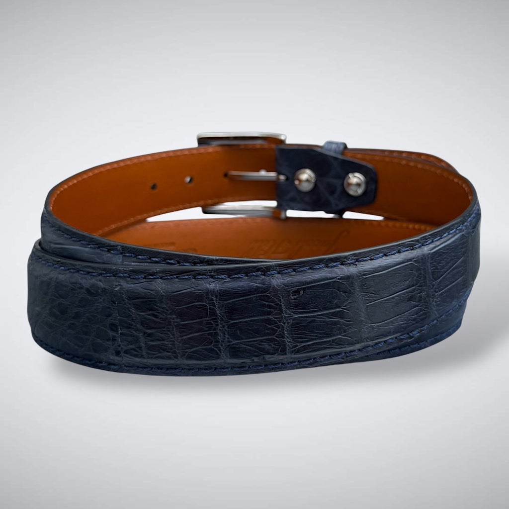 Alligator Belt — Navy | Matte