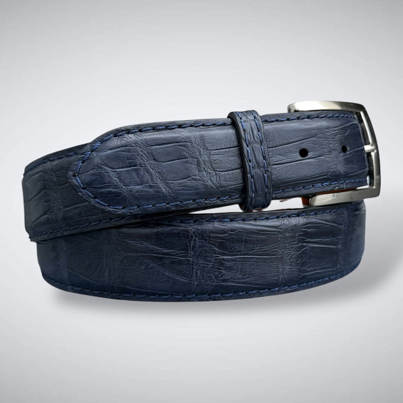Alligator Belt — Navy | Matte
