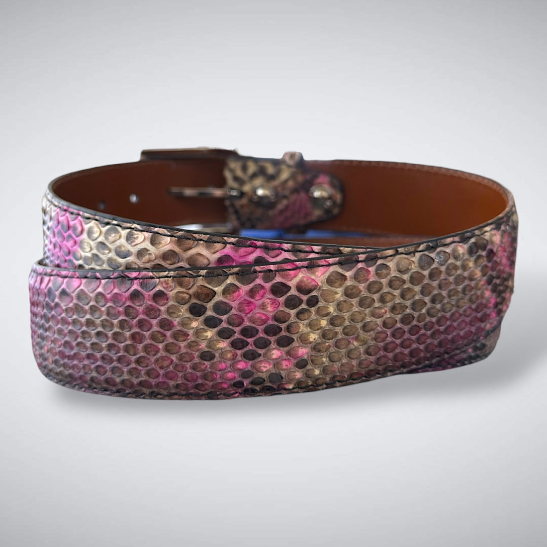 Rosé Mirage – Cut-to-Fit Python Belt Cut A