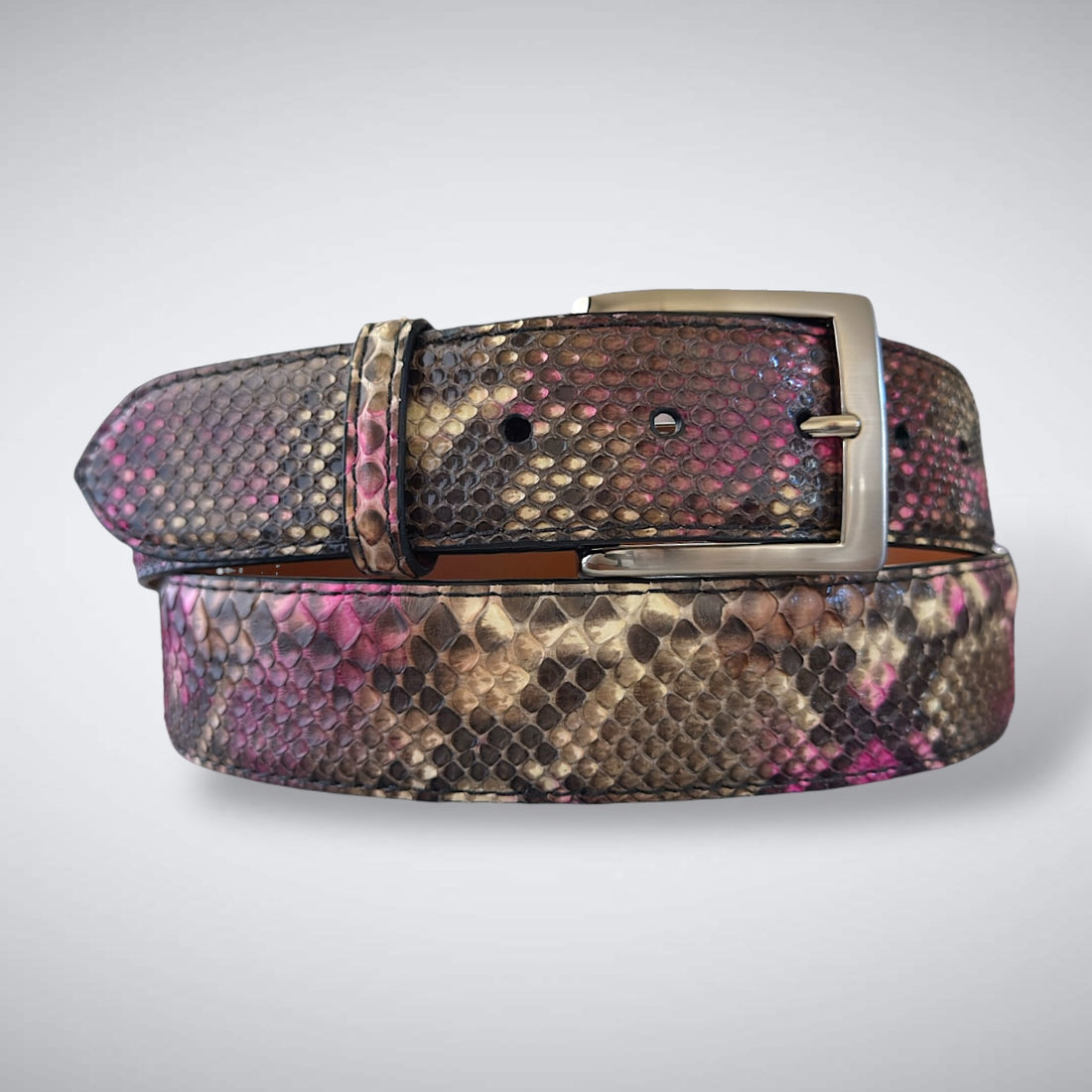 Rosé Mirage – Cut-to-Fit Python Belt Cut B