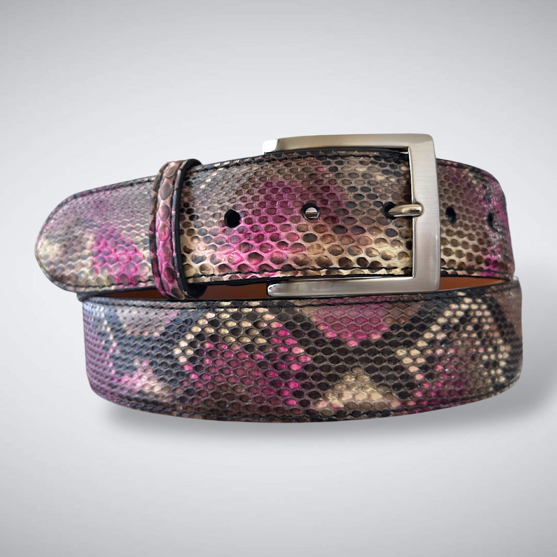 Rosé Mirage – Cut-to-Fit Python Belt Cut C
