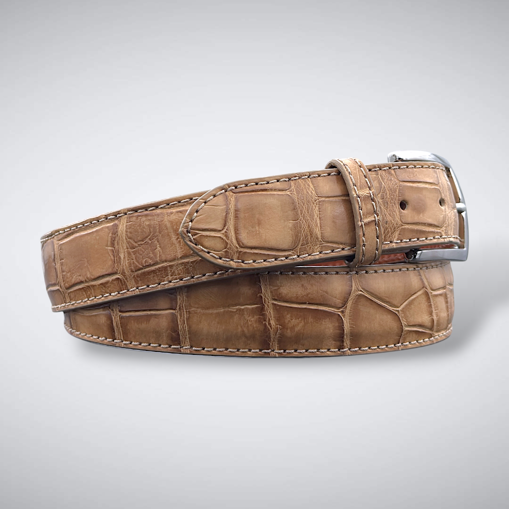 Alligator Belt — Saddle | Matte