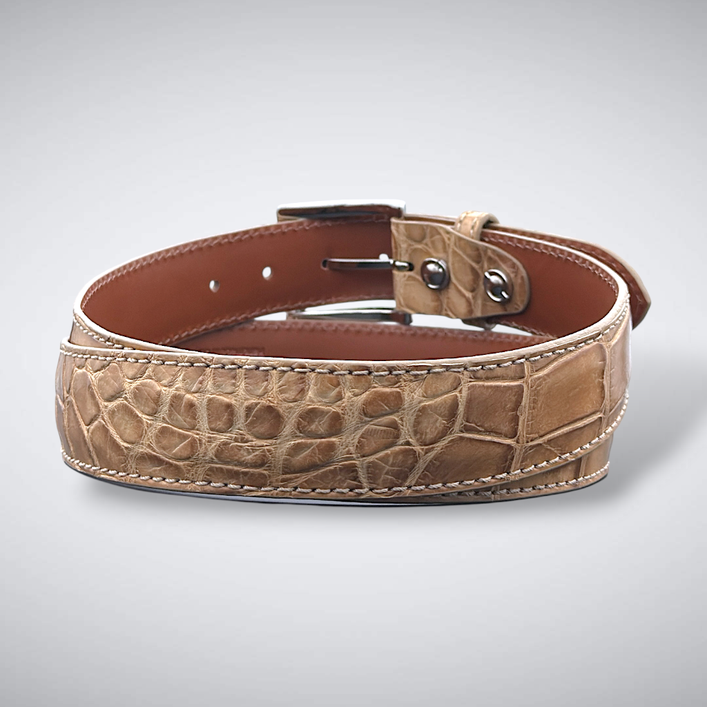 Alligator Belt — Saddle | Matte