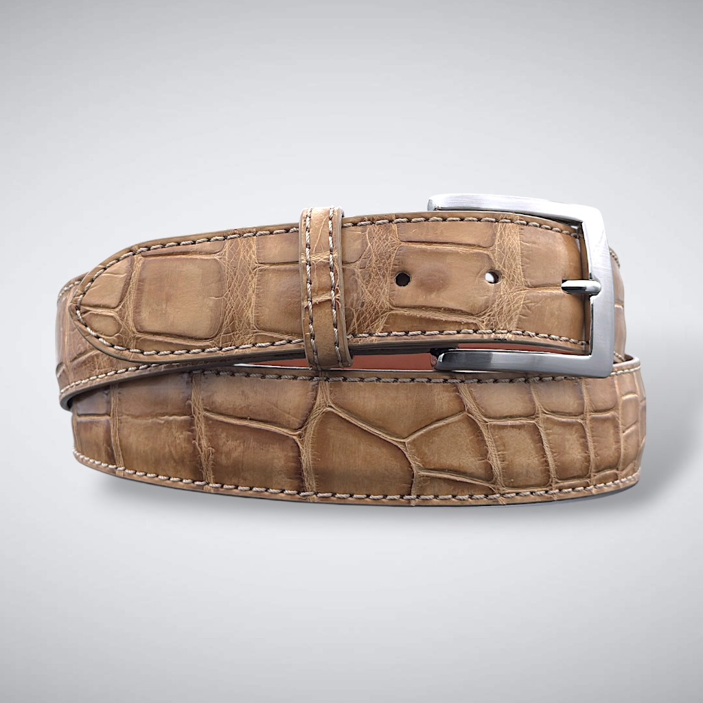 Alligator Belt — Saddle | Matte