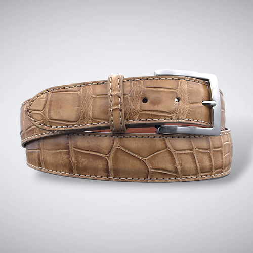 Alligator Belt — Saddle | Matte