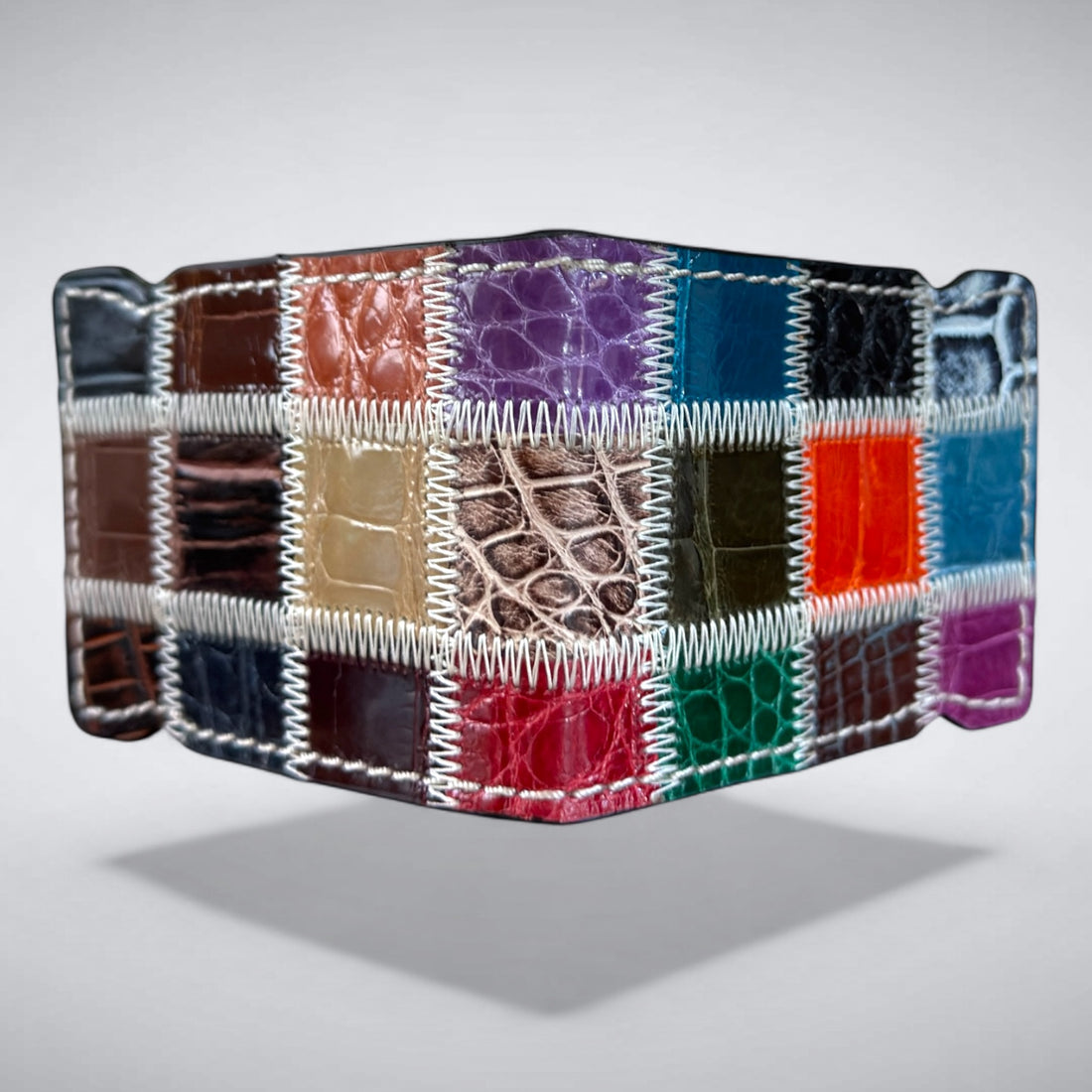 Mosaic Alligator cash cover - Sea Glass
