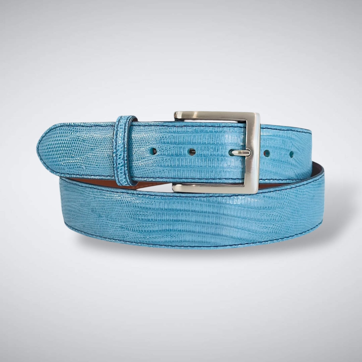 Lizard Belt: Sky Blue