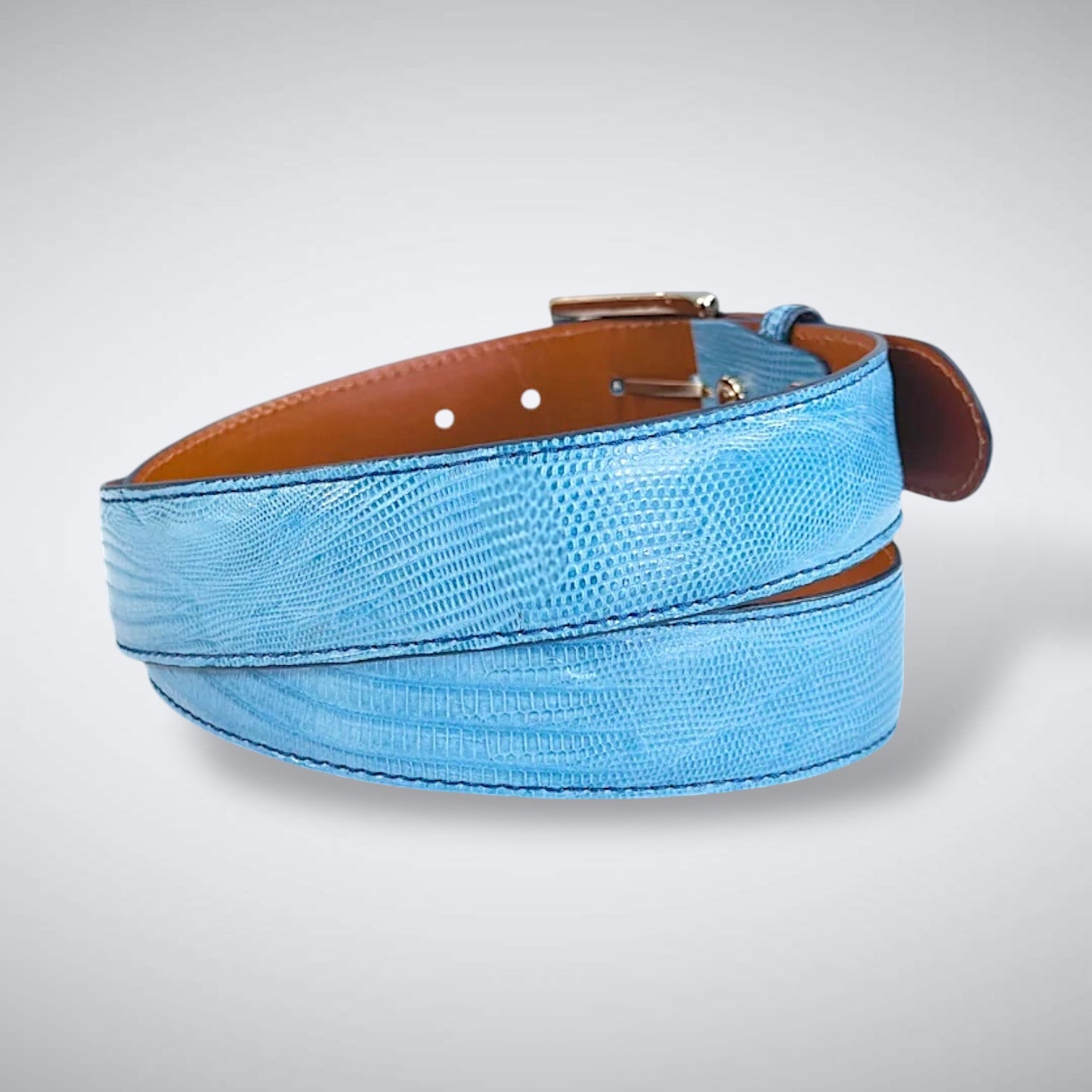 Lizard Belt: Sky Blue