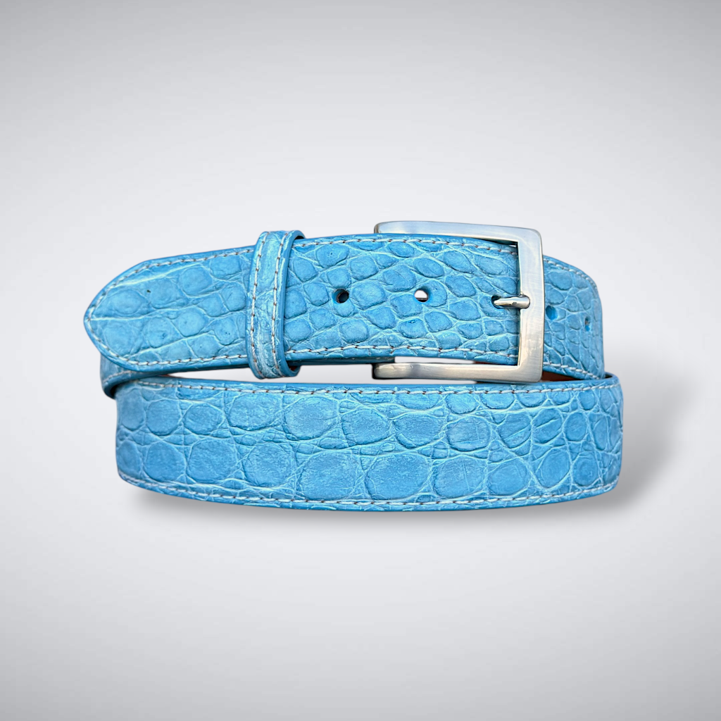 Caiman Belt — Sky Blue | Flank | Matte