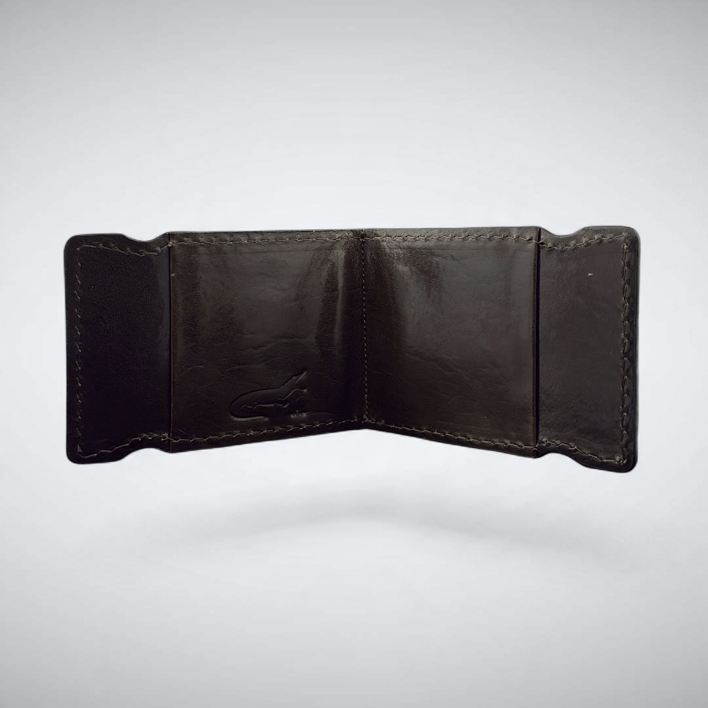 Nile Crocodile Cash Cover — Smoked Taupe