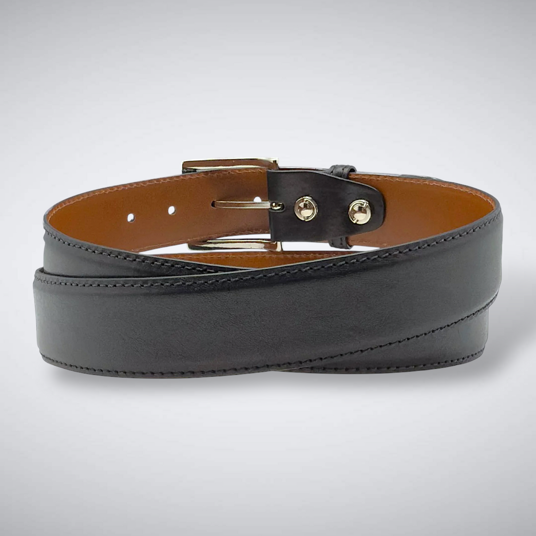 Italian Calf Belt: Black