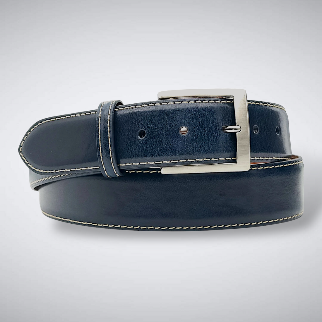 Italian Calf Belt: Navy