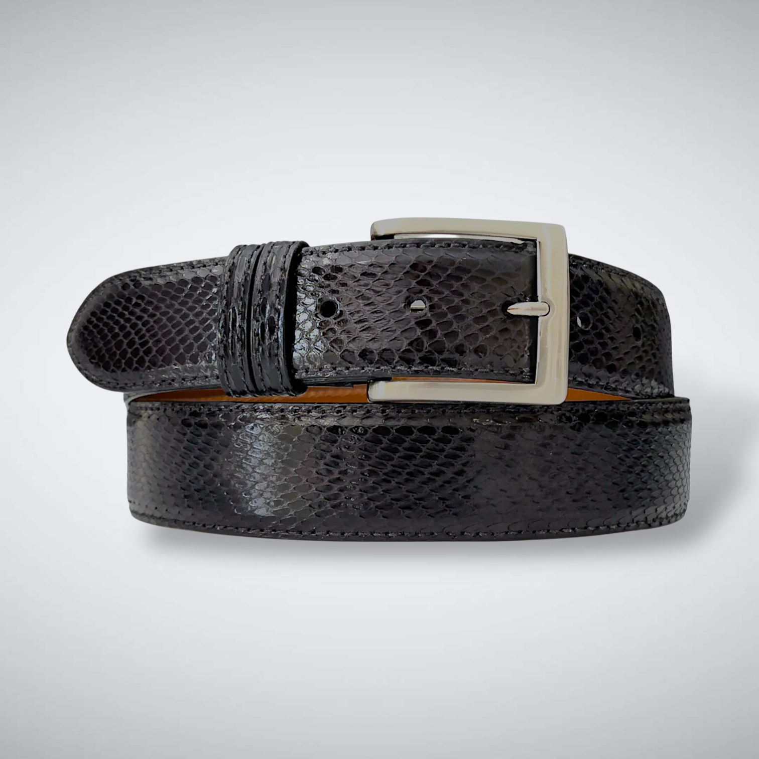 Snake Belt — Black | Cobra | Front Cut