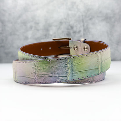 Ready To Ship American Alligator Belt: Spy Glass  1.5&quot; width