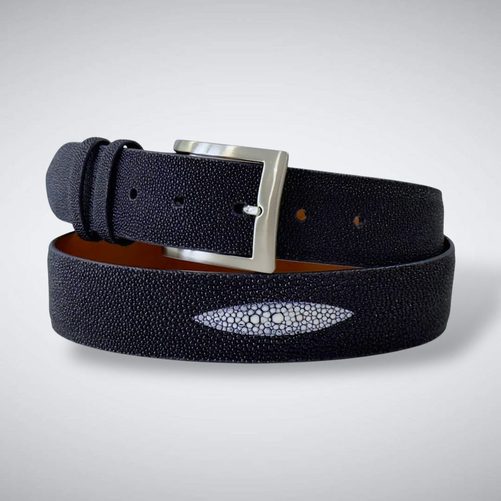 Stingray Belt — Navy | Single Crown