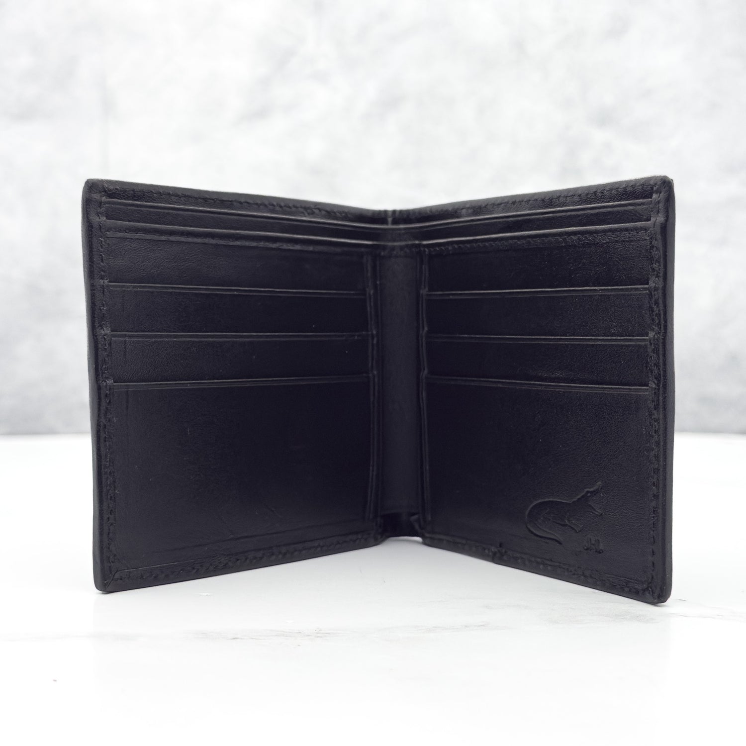 Stingray Wallet: Black With Pearls