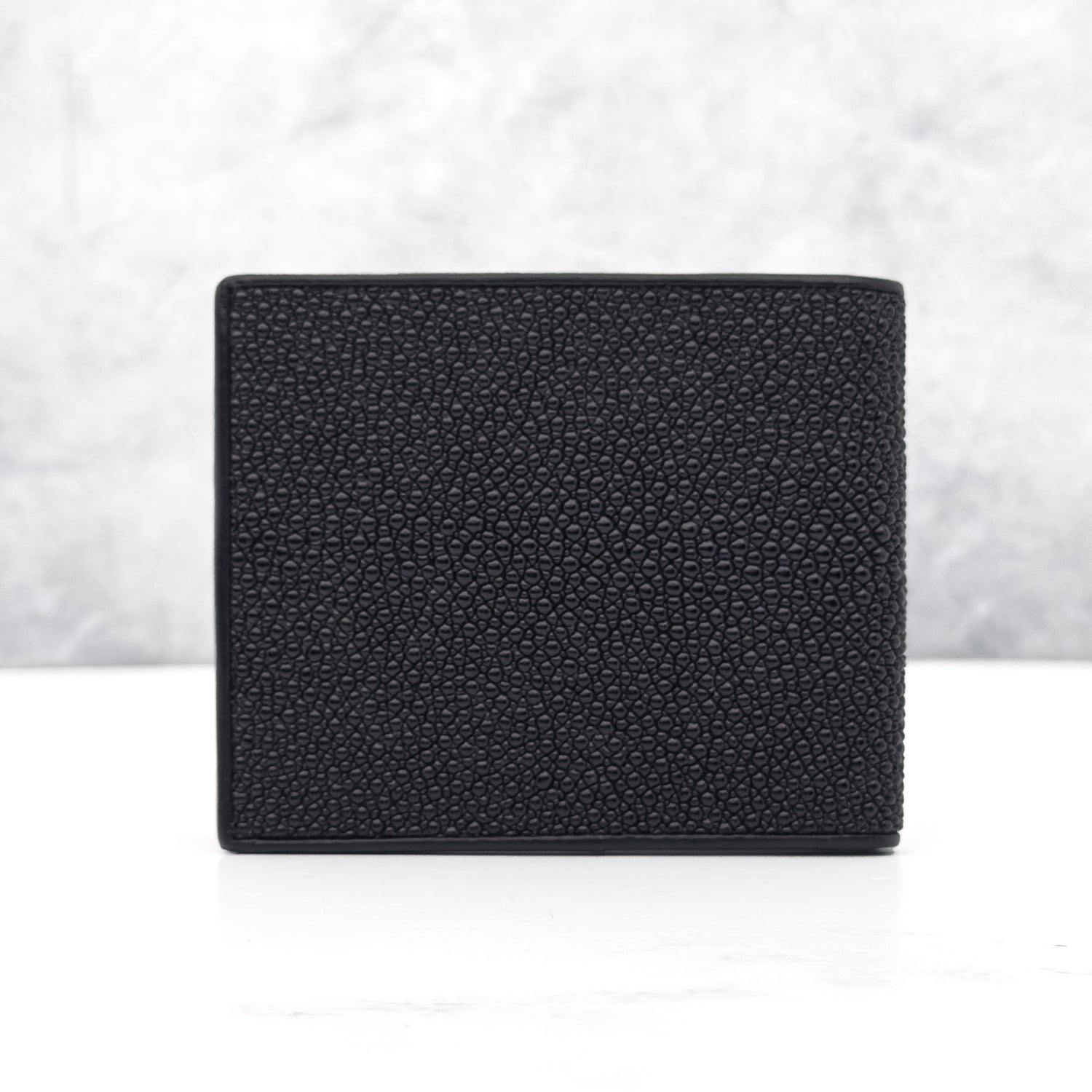 Stingray Wallet: Black With Pearls