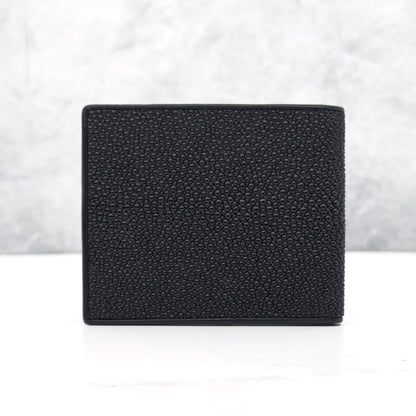 Stingray Wallet: Black With Pearls