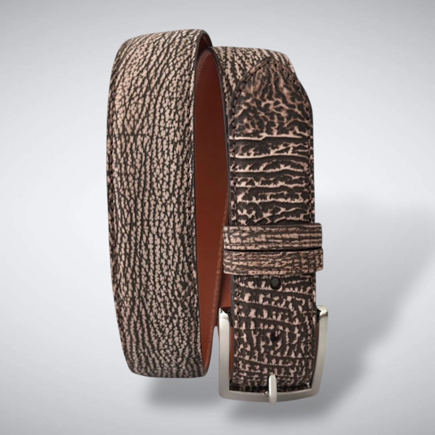 Shark Belt — Tan | Suede