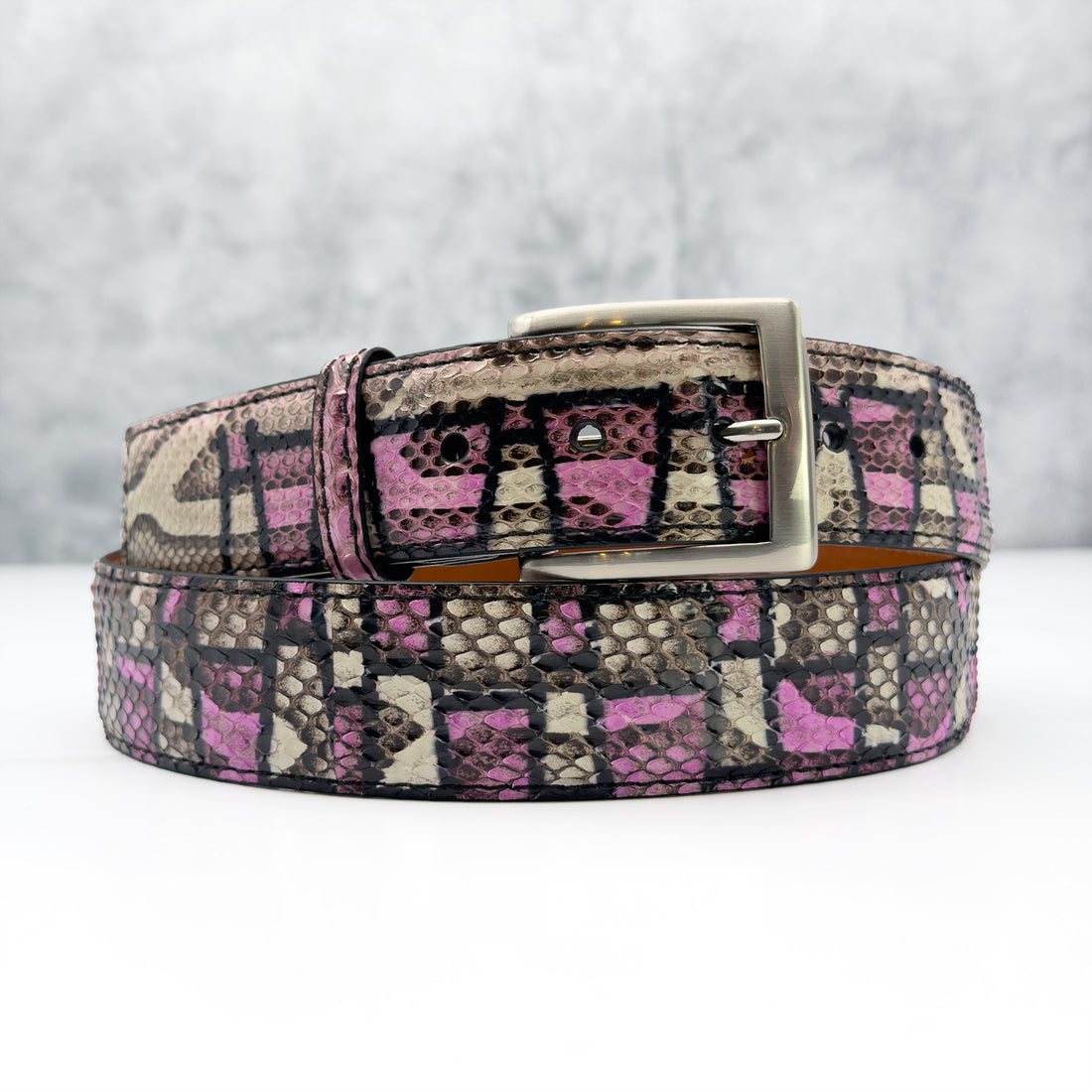 Ready To Ship Python Belt: Tickle Me Softly 1.5&quot; Width