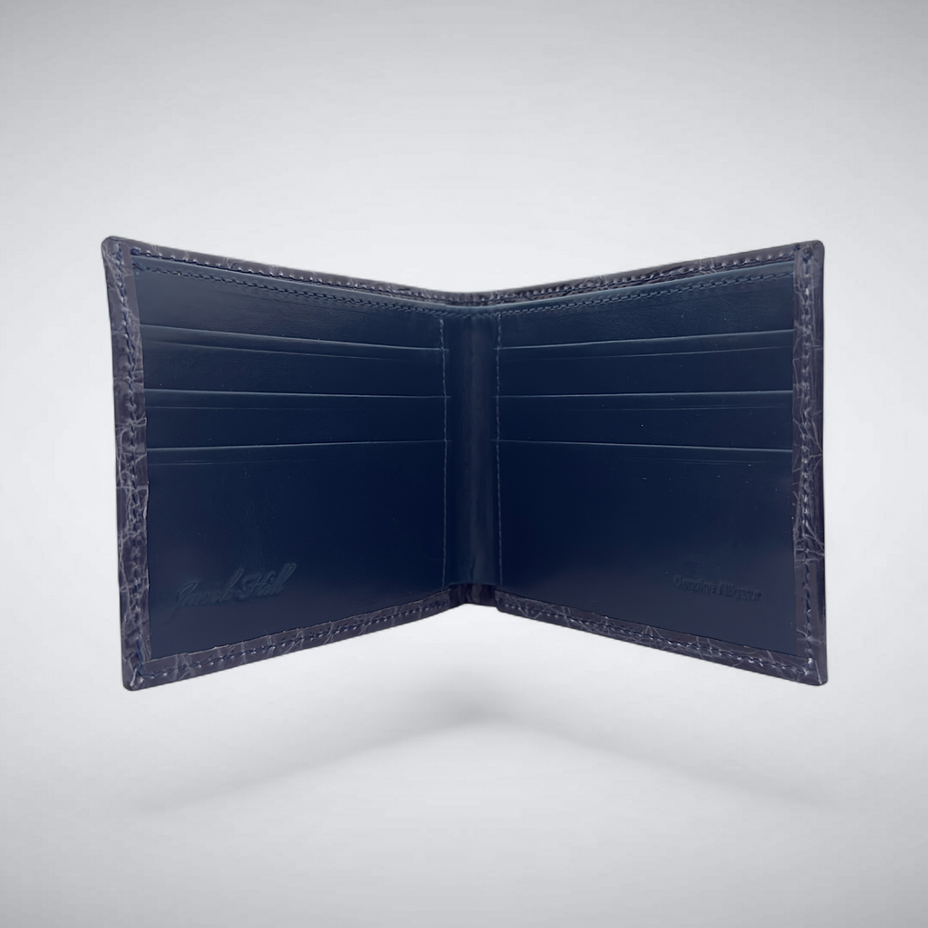 Beacon – Navy Alligator Wallet