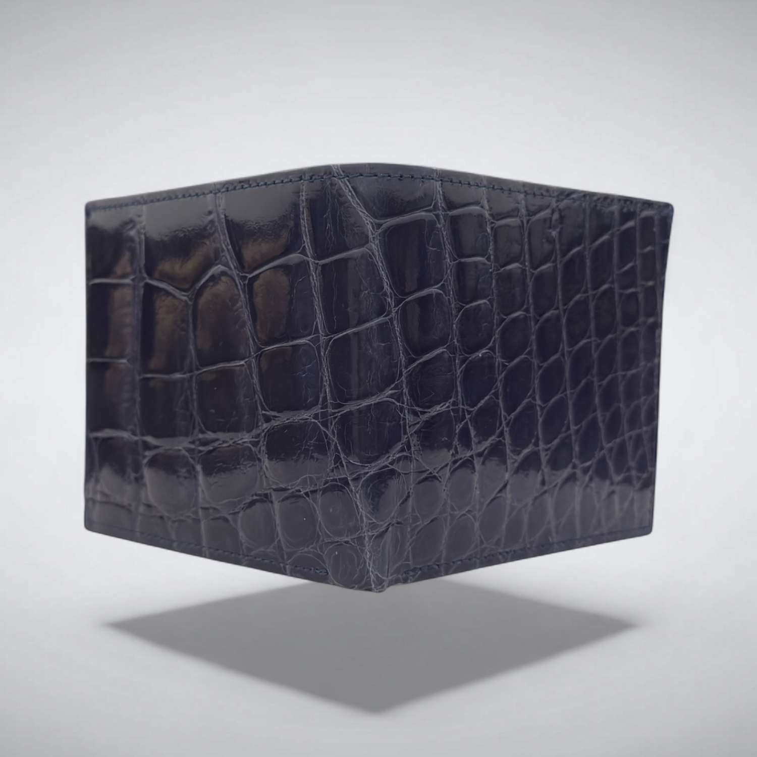 Beacon – Navy Alligator Wallet