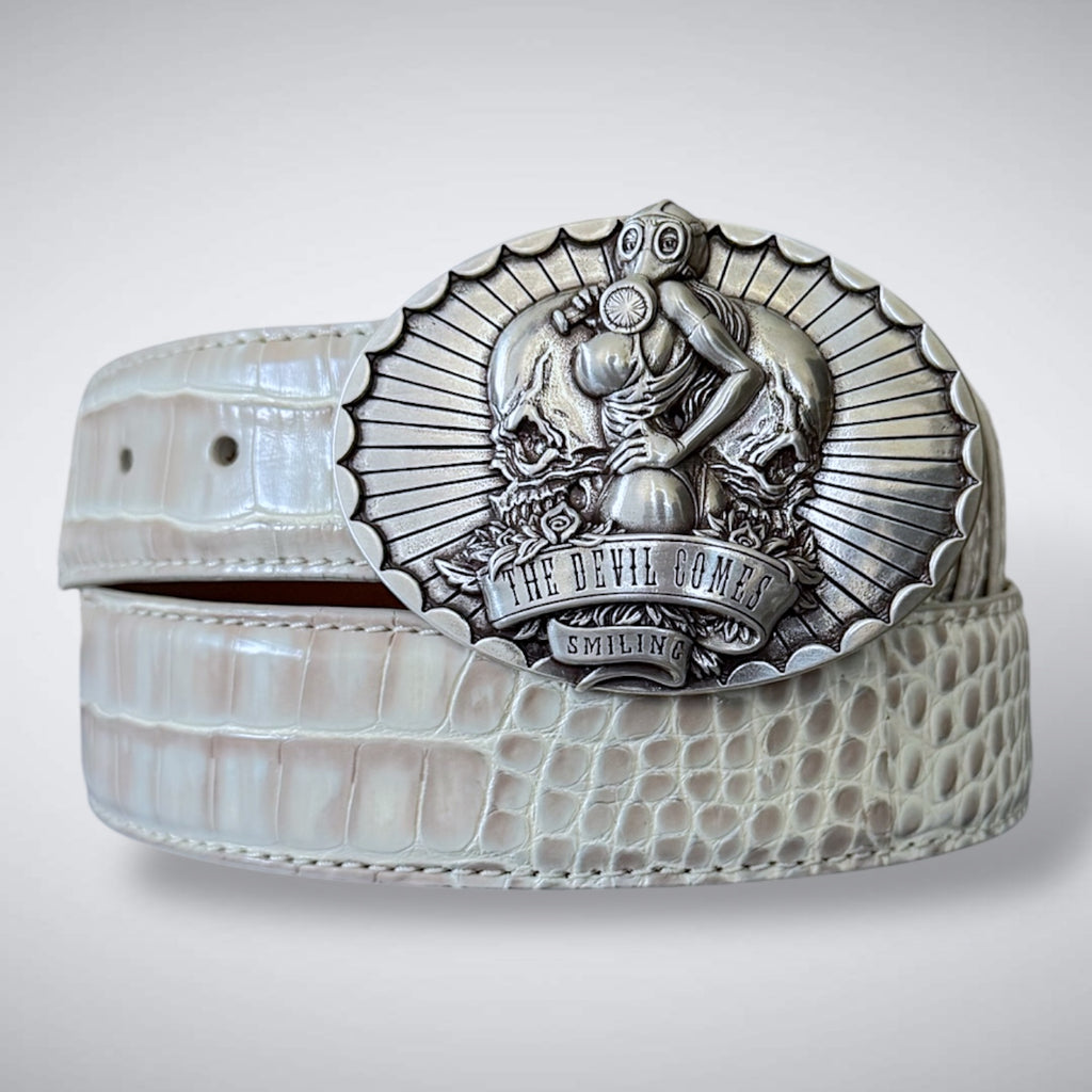 The Devil Comes Smiling Buckle Fits 38-40mm Belts