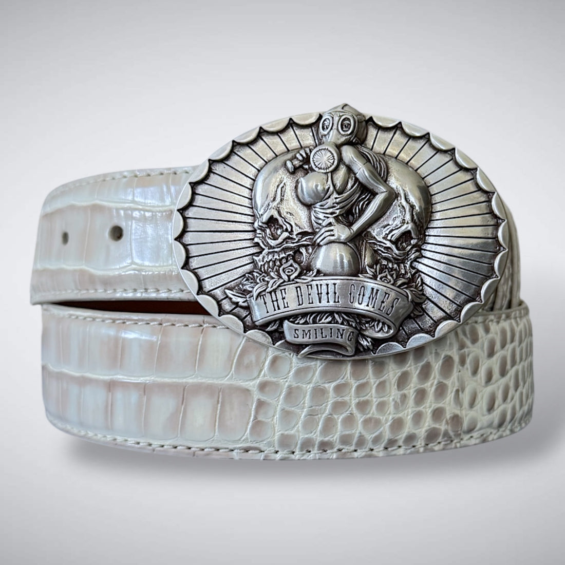 The Devil Comes Smiling Buckle Fits 38-40mm Belts