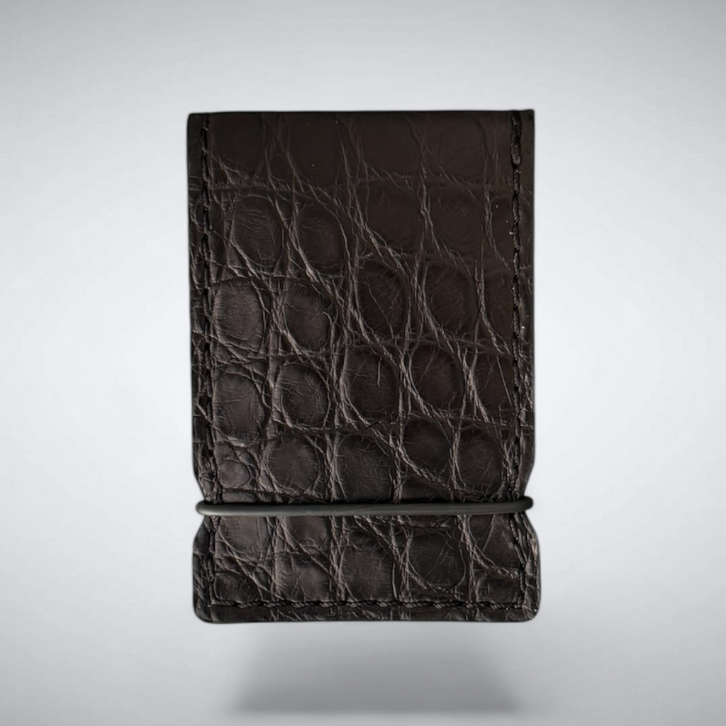 The Marquess Cash Cover — Matte Black Alligator