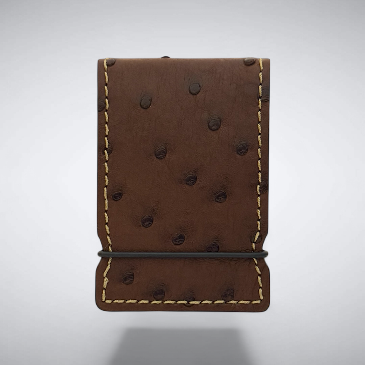 The Nelson Cash Cover — Brown Ostrich Quill