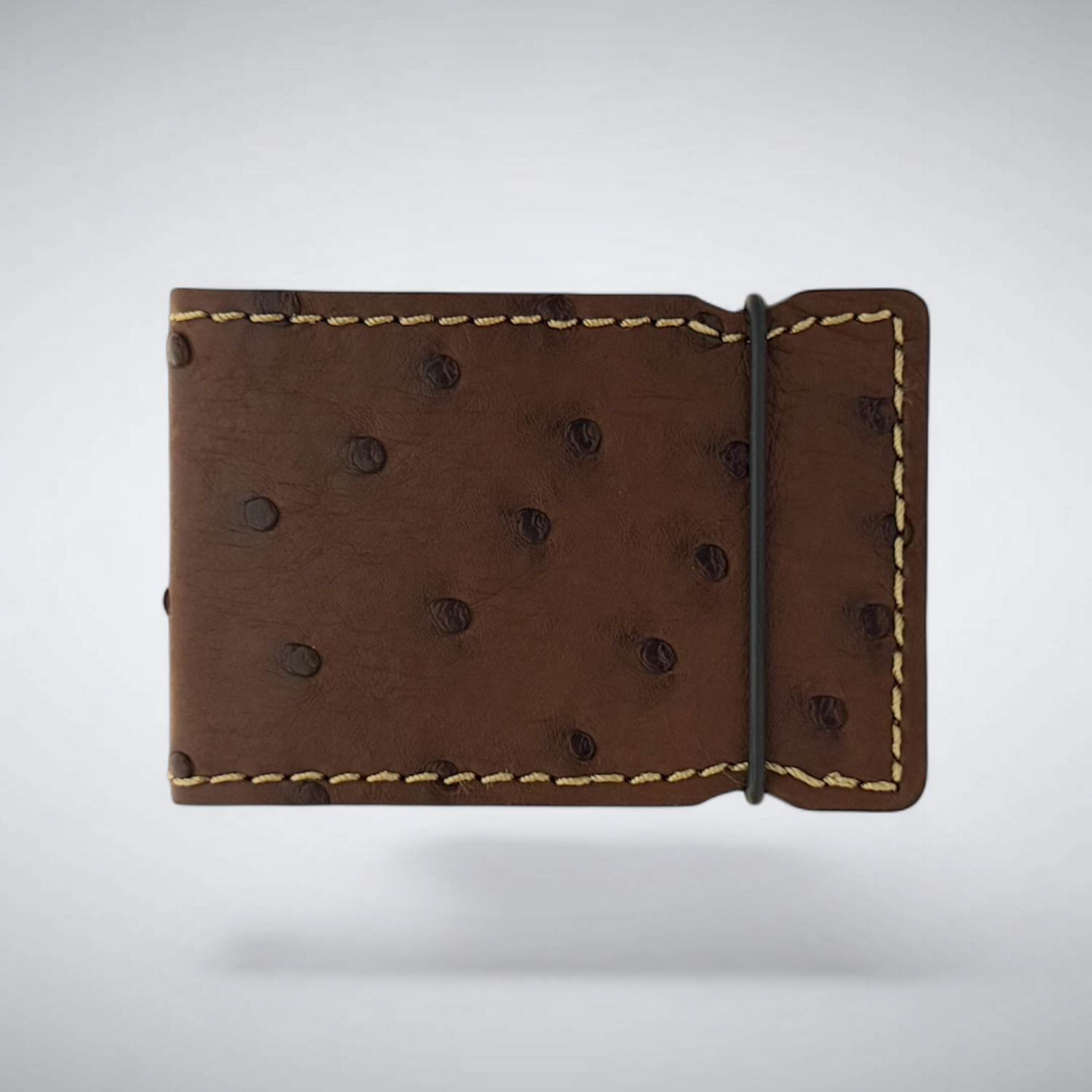 The Nelson Cash Cover — Brown Ostrich Quill