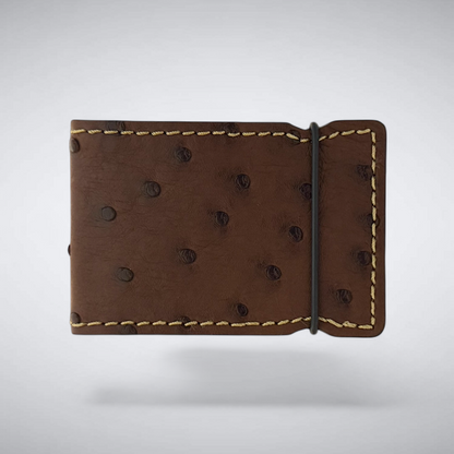 The Nelson Cash Cover — Brown Ostrich Quill