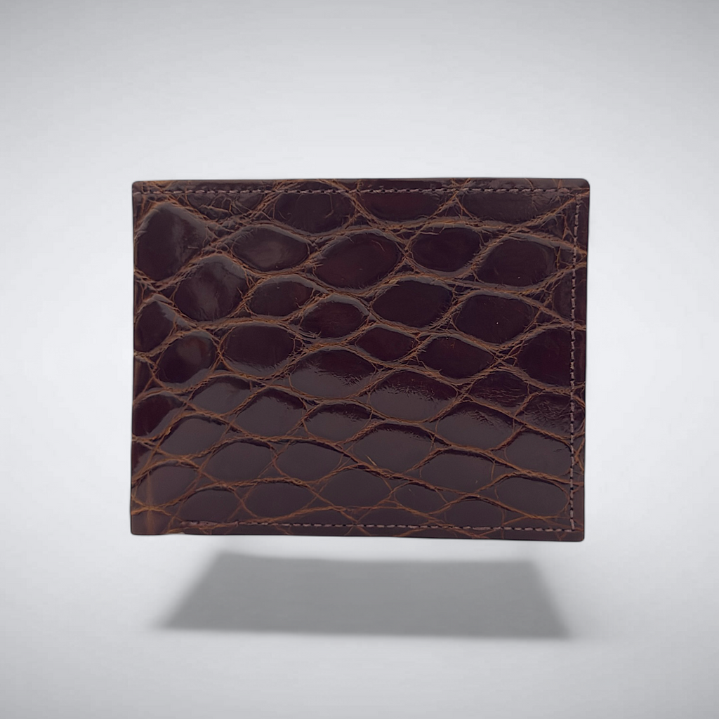 Newport – Dark Cognac Alligator Wallet