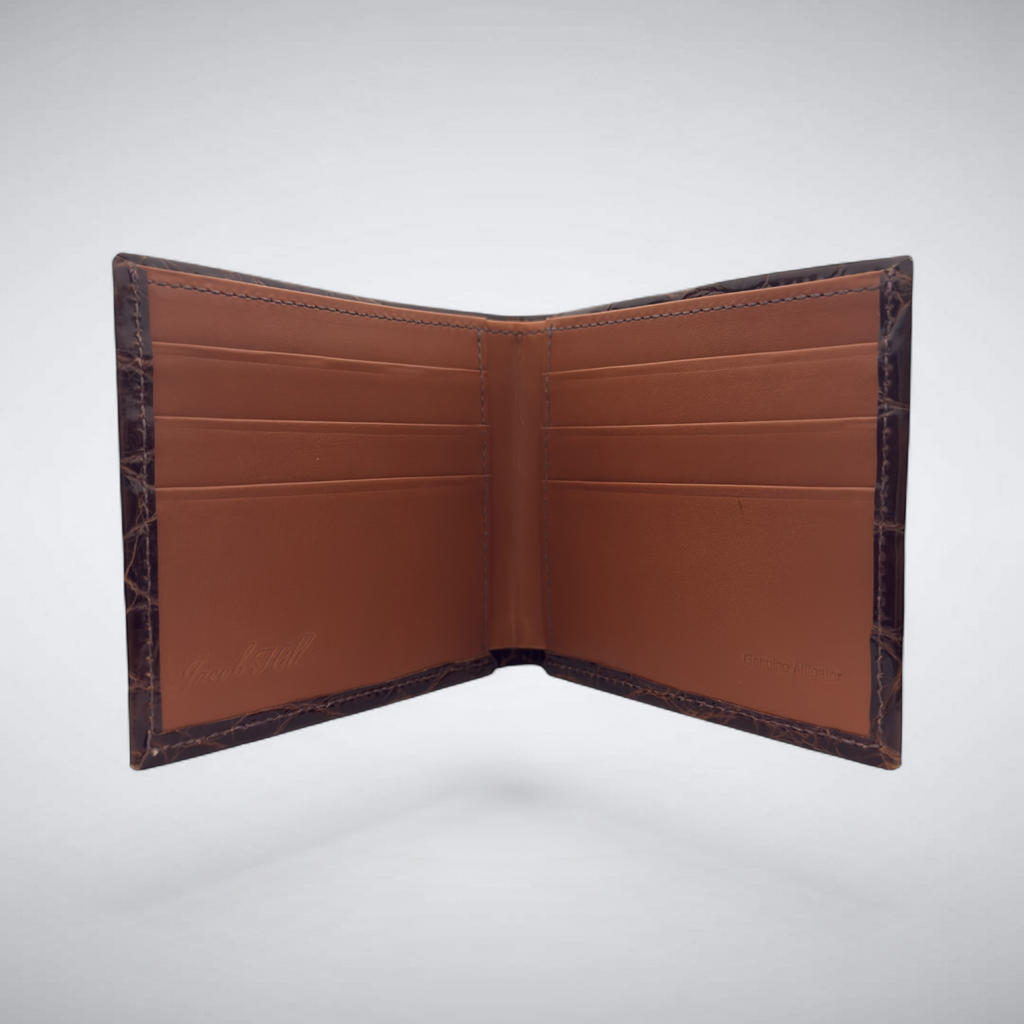 Newport – Dark Cognac Alligator Wallet
