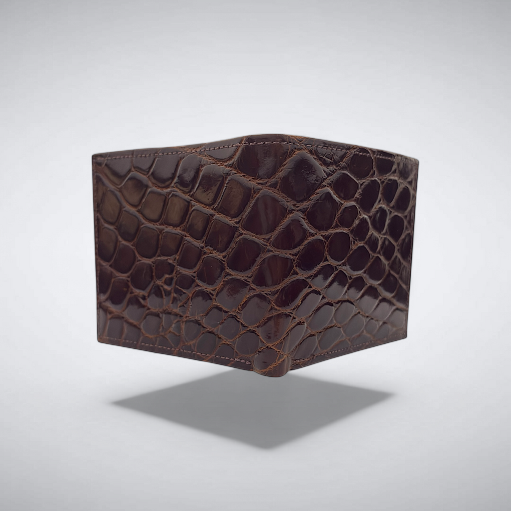 Newport – Dark Cognac Alligator Wallet