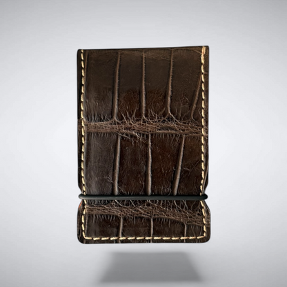 The Windsor Cash Cover — Matte Nicotine Alligator