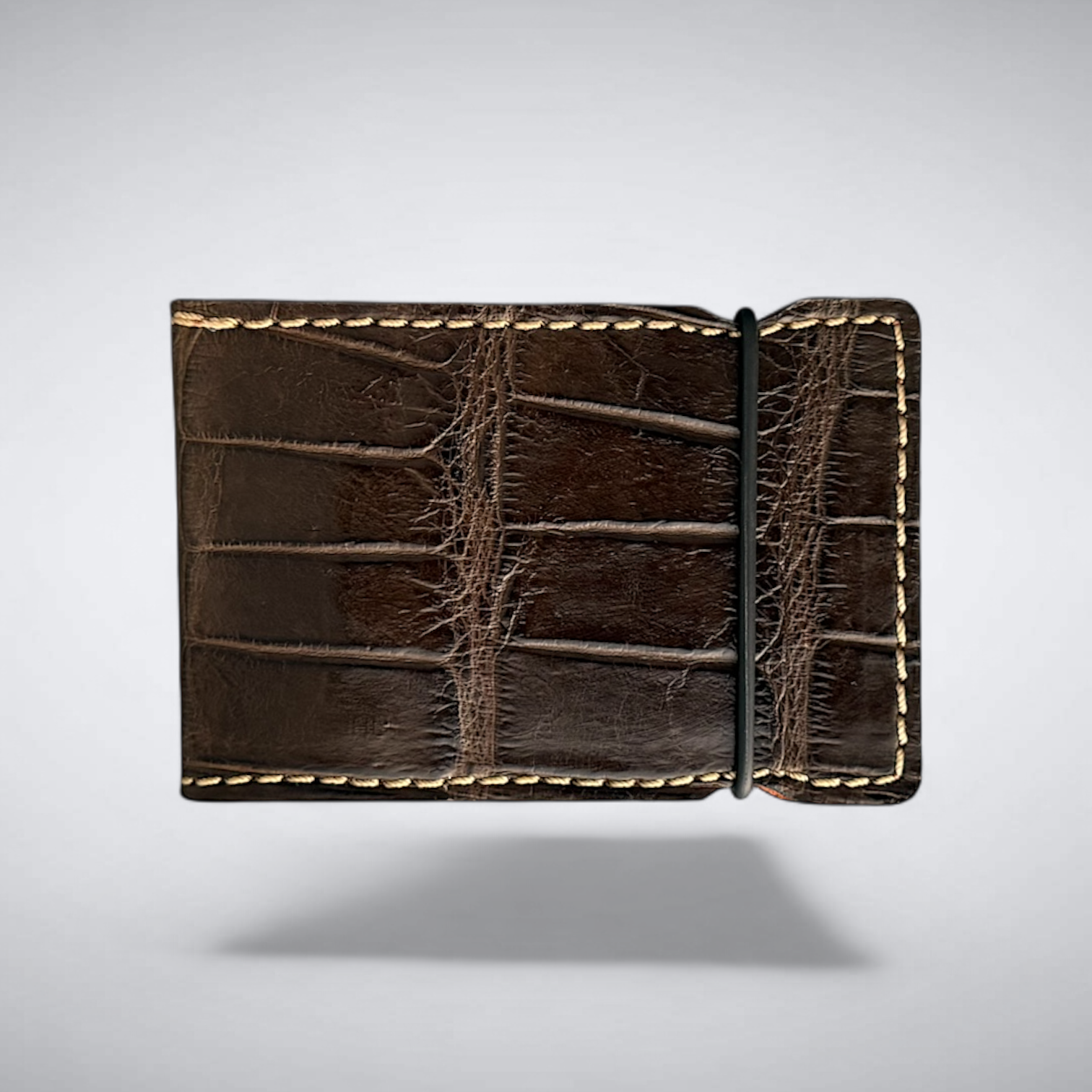 The Windsor Cash Cover — Matte Nicotine Alligator