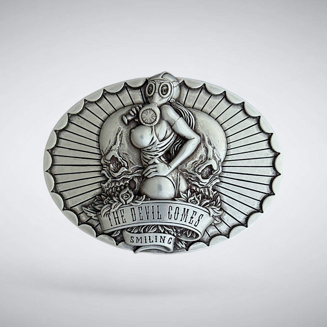 The Devil Comes Smiling Buckle Fits 38-40mm Belts