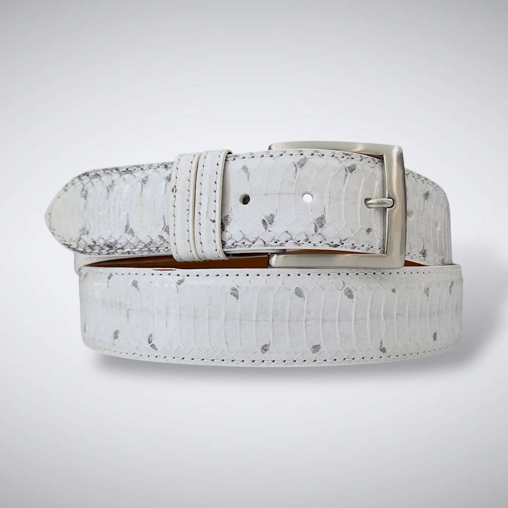 Snake Belt —White  | Water Snake | Back Cut