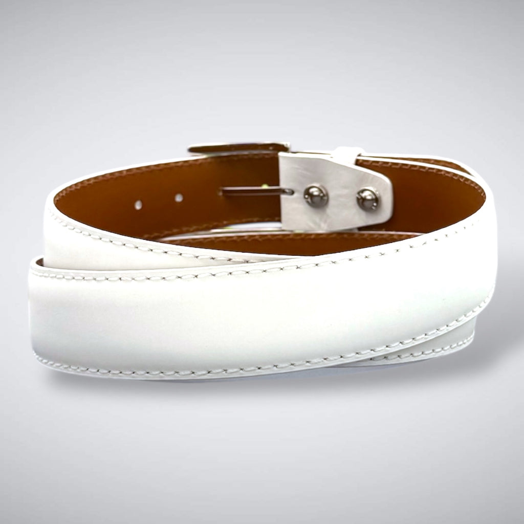 Calf Belt —  White Tee