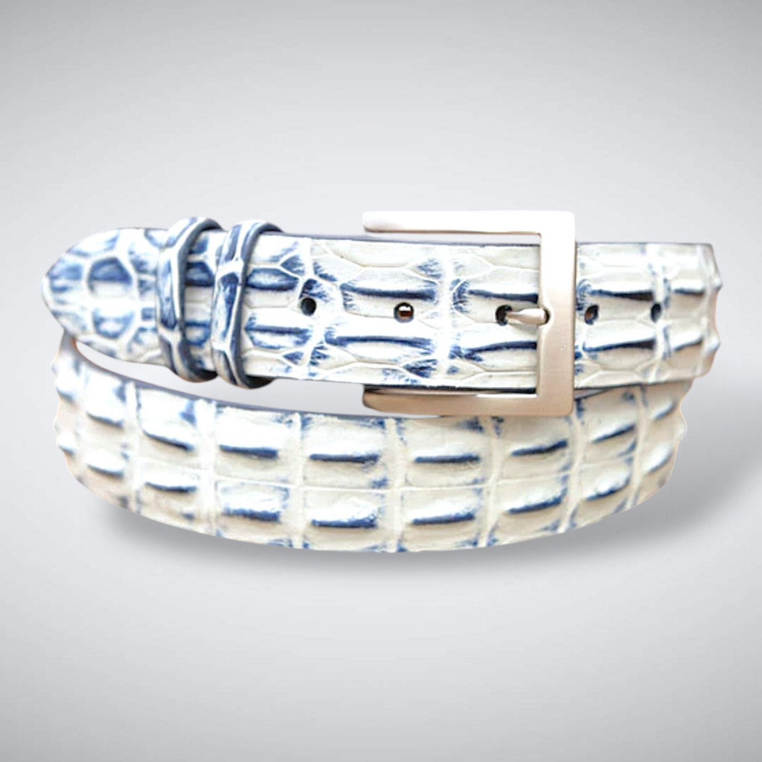 Saltwater Crocodile Belt: White Water